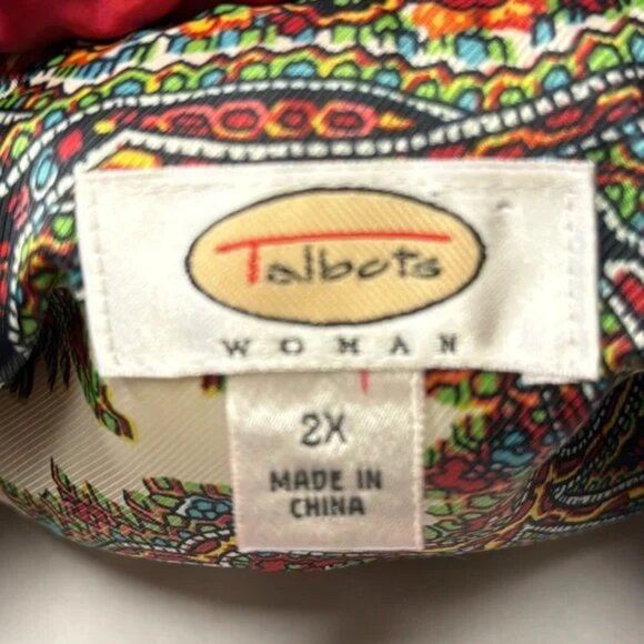 Ladies Plus size 2X Talbots red/burgundy quilted vest - Picture 3 of 8